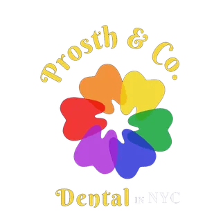 Prosth & Co. Dental · 치과 로고